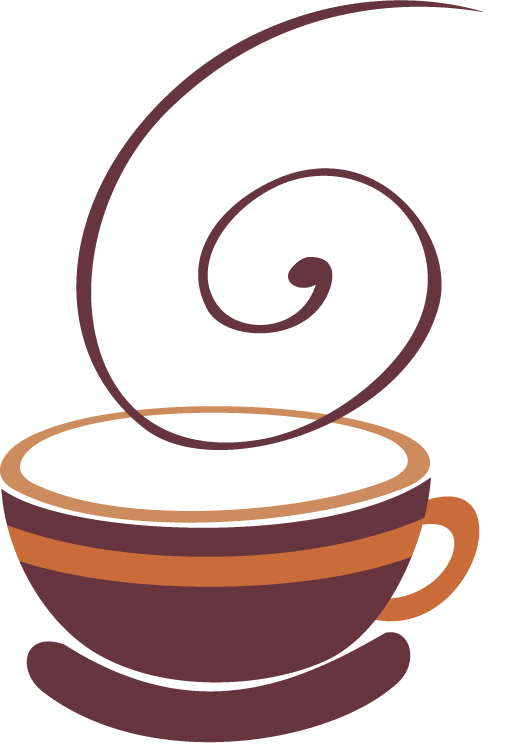 a clipart picture of a cup of coffee